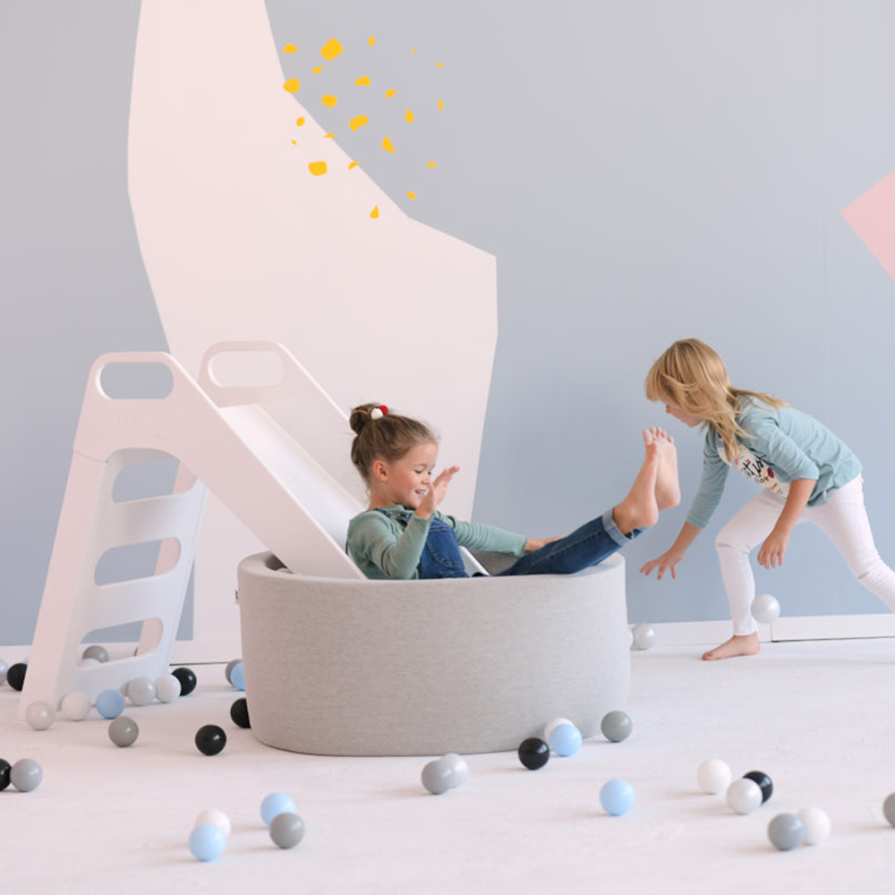 PLUSH NEST Trockenpool, 90 x 30 cm, rund, rosa, Baumwolle, smart 