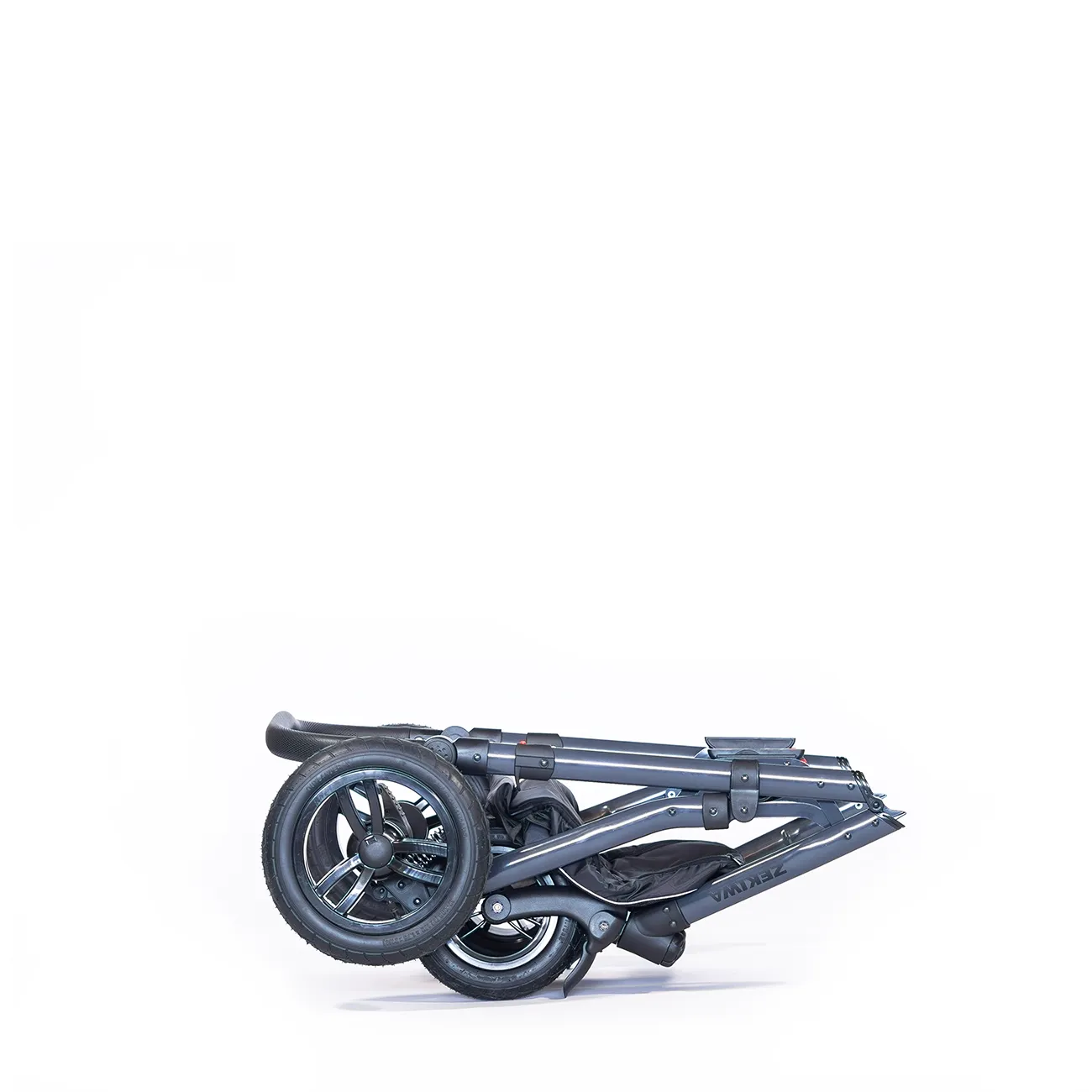 ZEKIWA 2 in 1 Kinderwagen [große Wanne] - robustes Gestell mit Antischocksystem + Sportwagenaufsatz + Regenschutz + Insektenschutz + Wickeltasche - Saturn Royal Green