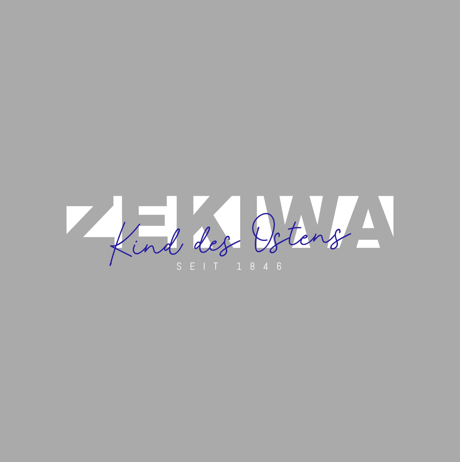 ZEKIWA TShirt XL - "ZEKIWA Kind des Ostens" - grau