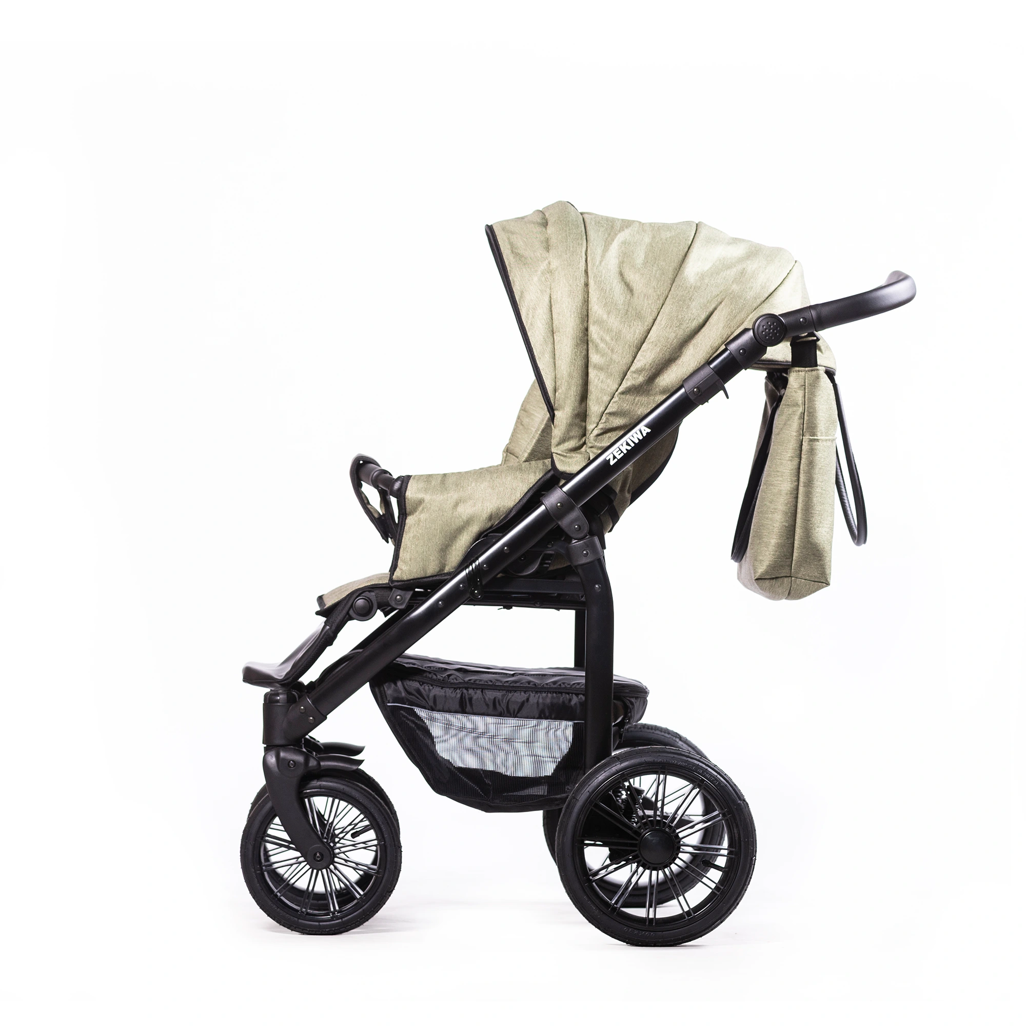 ZEKIWA Kinderwagen Indigo - Erstlingswagen - Babyerstausstattung Touring Max Green Black ZEKIWA Kinderwagen Indigo - Erstlingswagen - Babyerstausstattung Touring Max Green Black