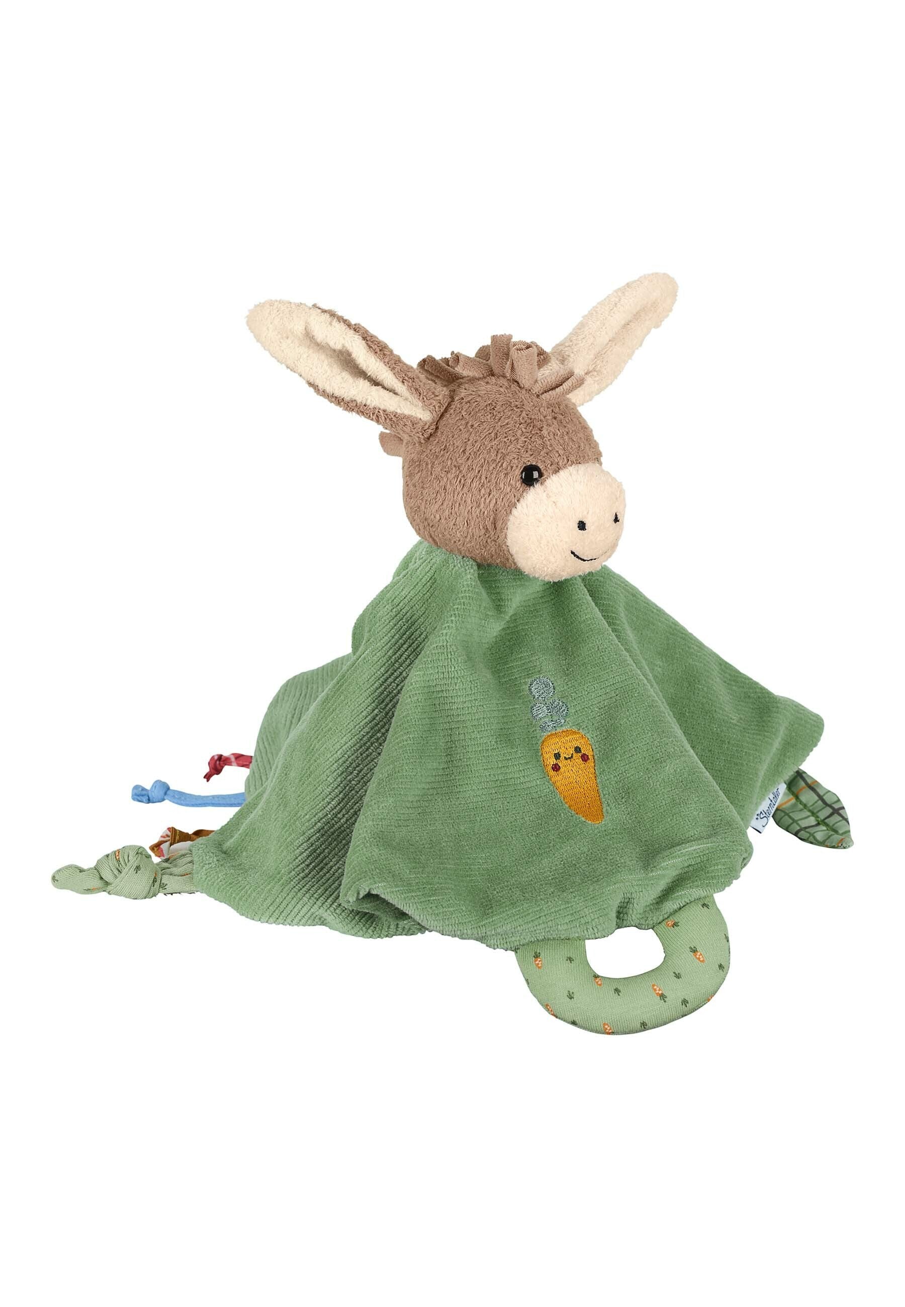 Sterntaler Schmusetuch Esel Emmilius in Basilikumgrün, 23 cm  Sterntaler Schmusetuch Esel Emmilius in Basilikumgrün, 23 cm