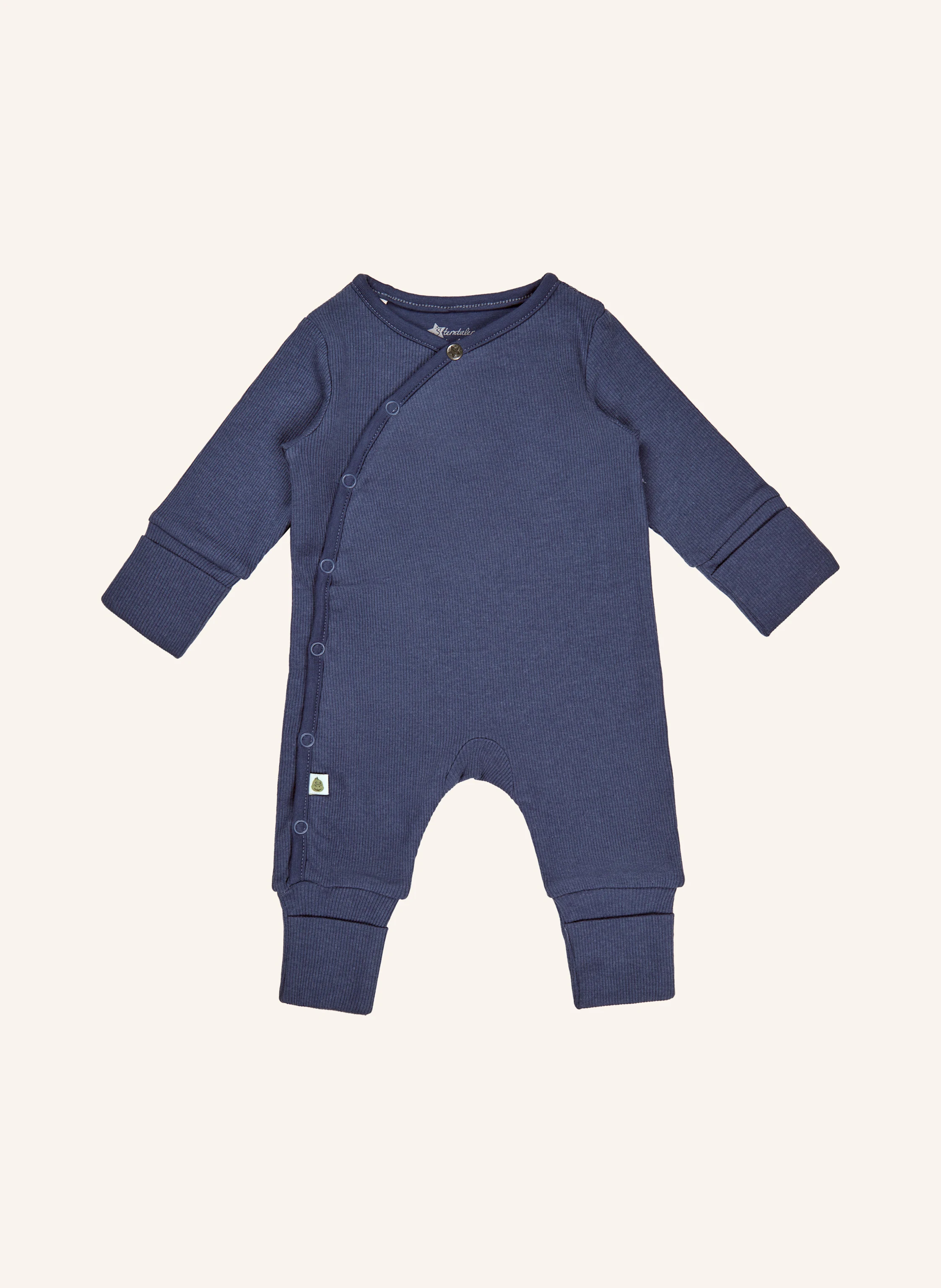 Sterntaler Strampler/Spieler aus Rippjersey mit Kratzschutz Gr. 56 Farbe Blau