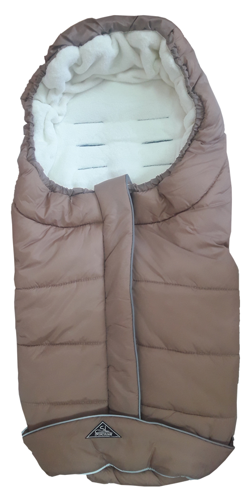 spiworek5 Fußsack Iglo beige/ gold