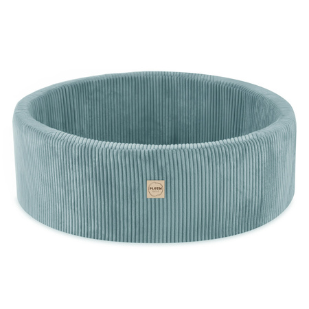 PLUSH NEST Trockenbecken, 90×30 cm, rund, blau, Premium Cord 