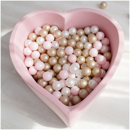 Bälle für Bällebad, 200er Set: pearl, gold, light pink, 6 cm, Bälle für Bällebad, 200er Set: pearl, gold, light pink, 6 cm,