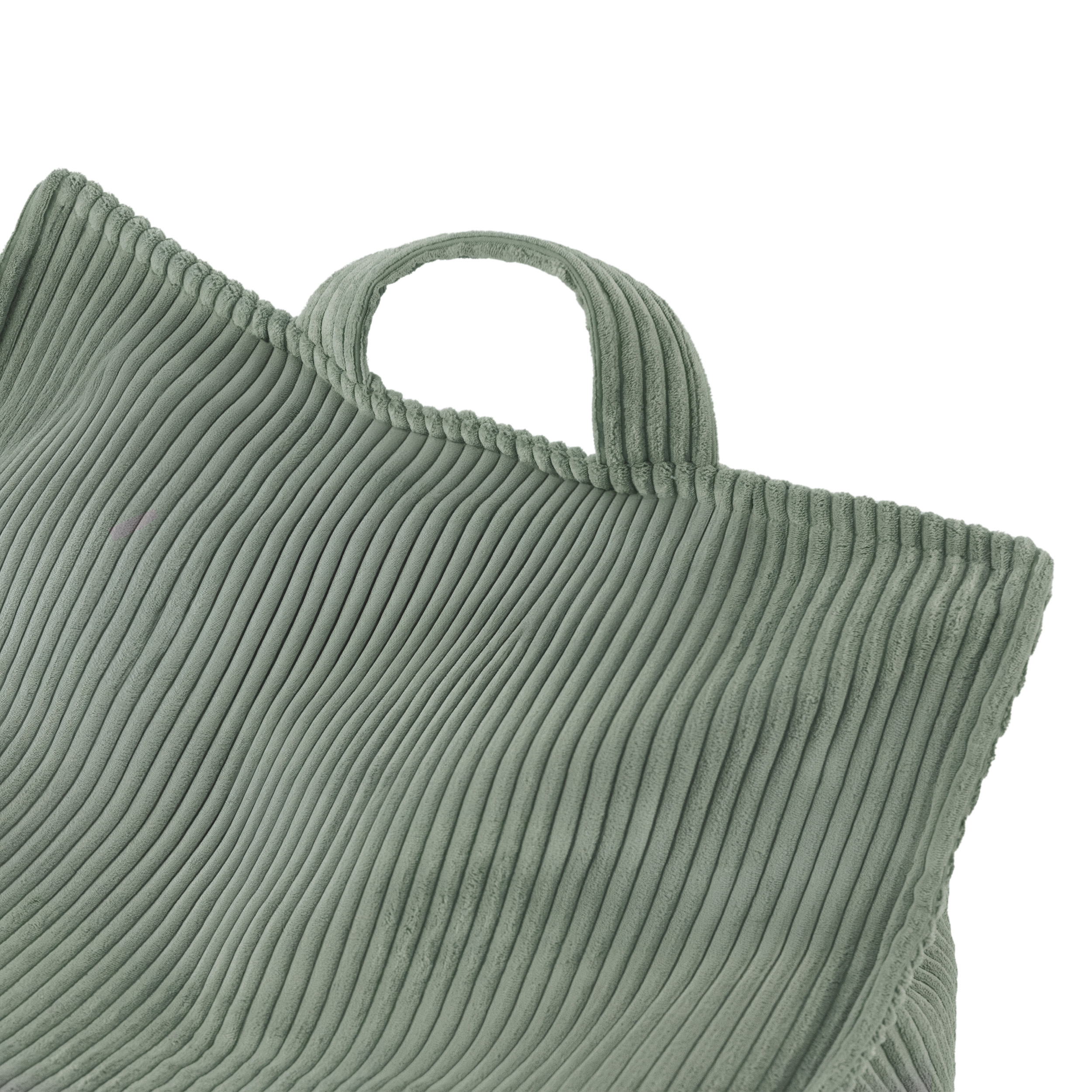 PLUSH NEST Puffy Square Sessel, 77x67x50, grün, cord 