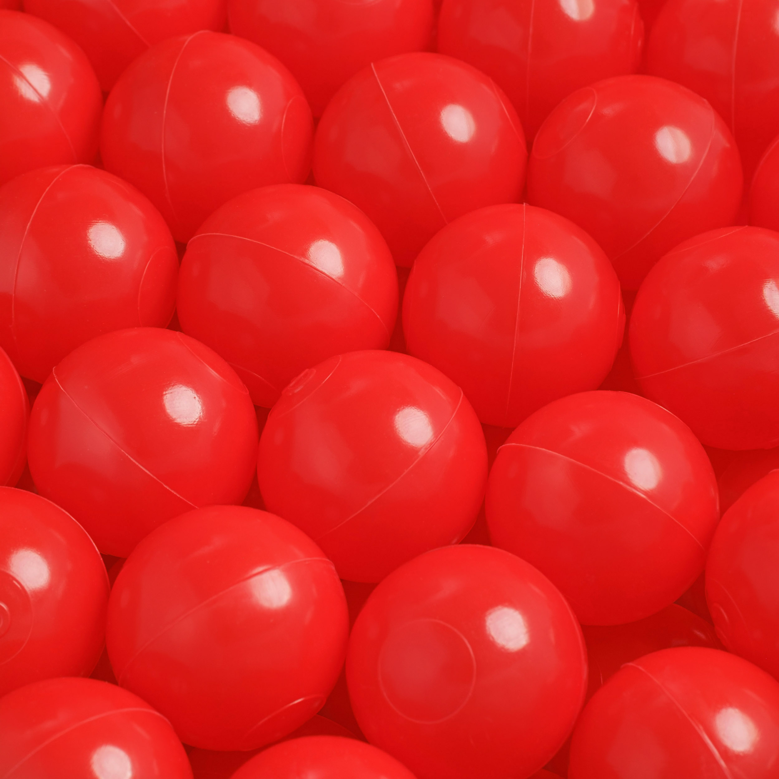 PLUSH NEST Bälle für Bällebad, 200er Set: rot, 6 cm