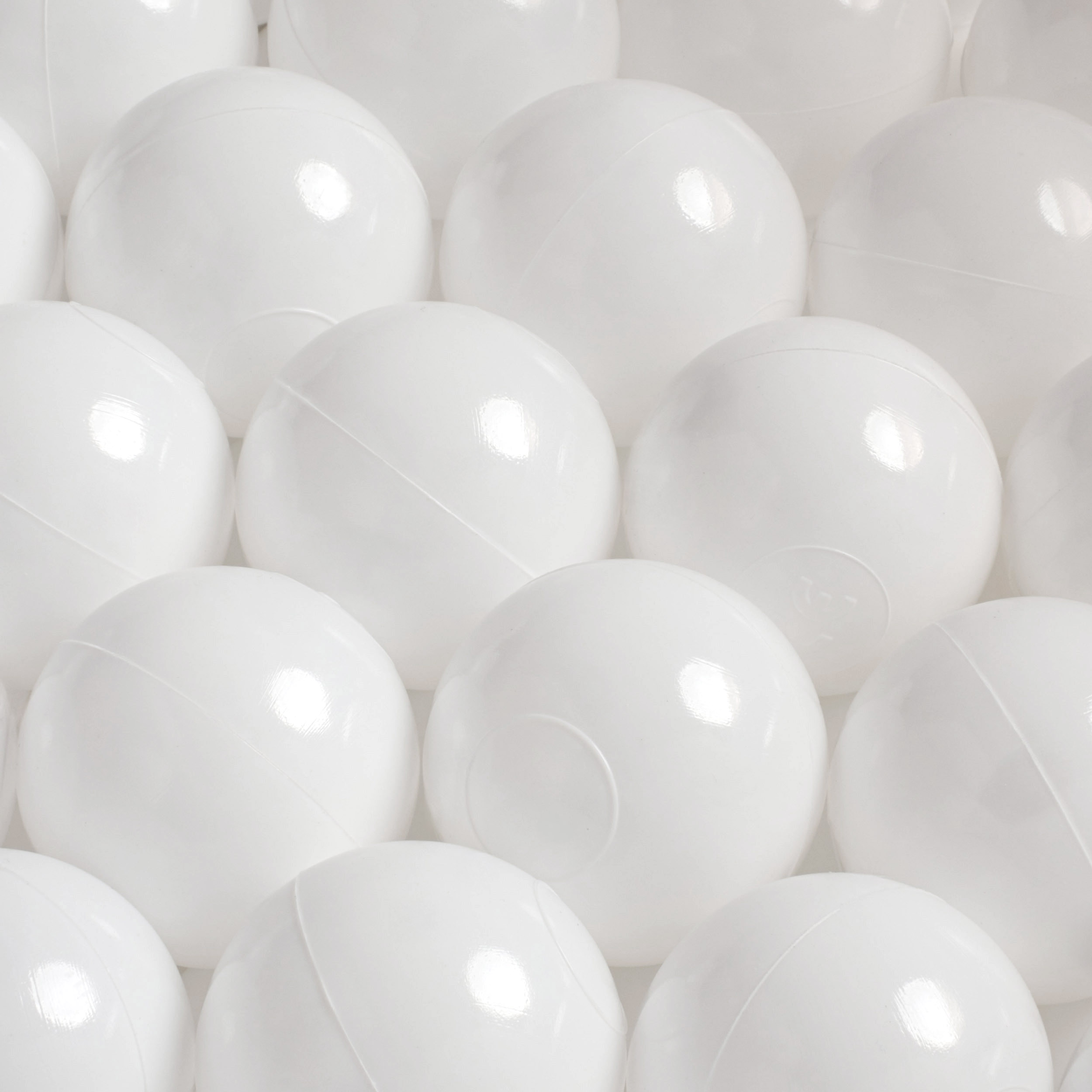 PLUSH NEST Bälle für Bällebad, 200er Set: weiß, 6 cm  