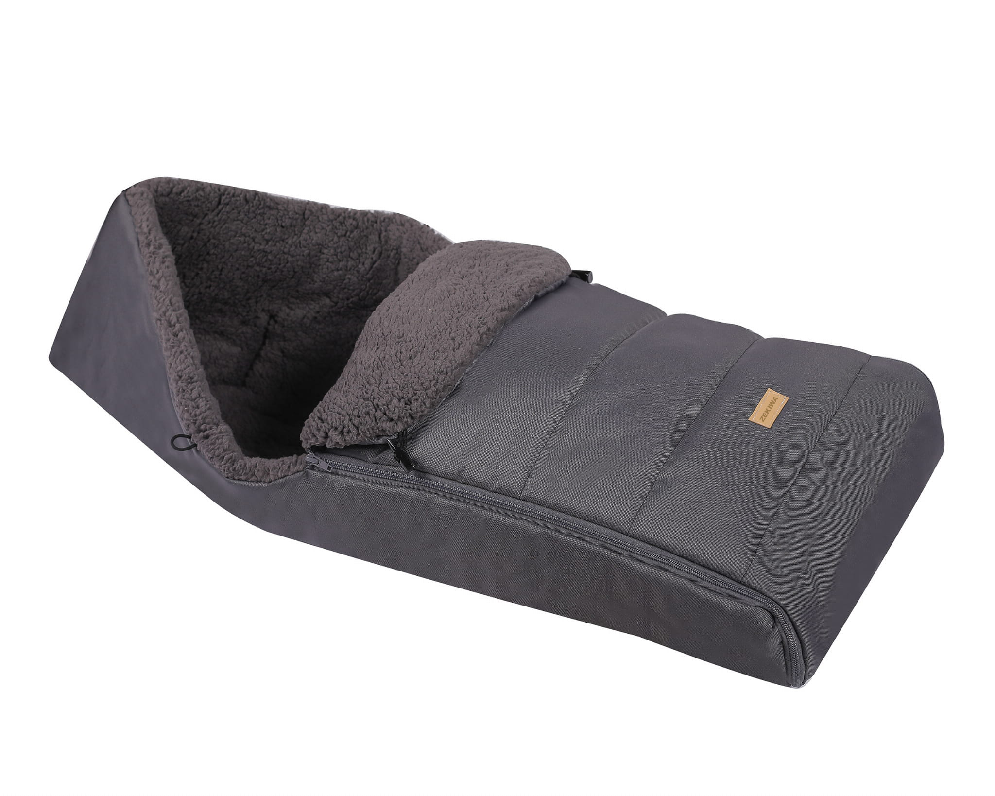 Warmer Winterschlafsack für Kinderwagen oder Schlitten, Graphit, TEDDY, Graphit  110 cm
