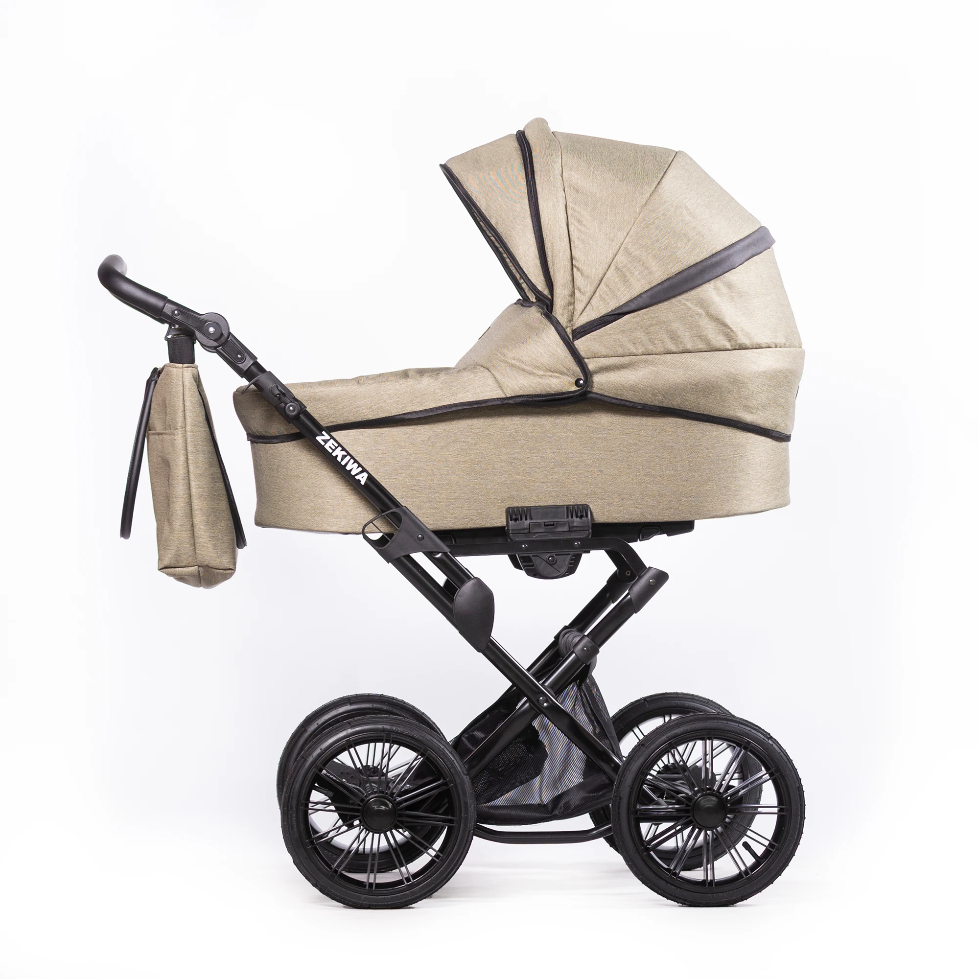 Kinderwagen "Green Green" Touring Max 12 Zoll Lufträder - XXL Wanne mit 81cm Liegefläche - inkl. Sportwagenaufsatz und Wickeltasche Kinderwagen "Green Green" Touring Max 12 Zoll Lufträder - XXL Wanne mit 81cm Liegefläche - inkl. Sportwagenaufsatz und Wickeltasche