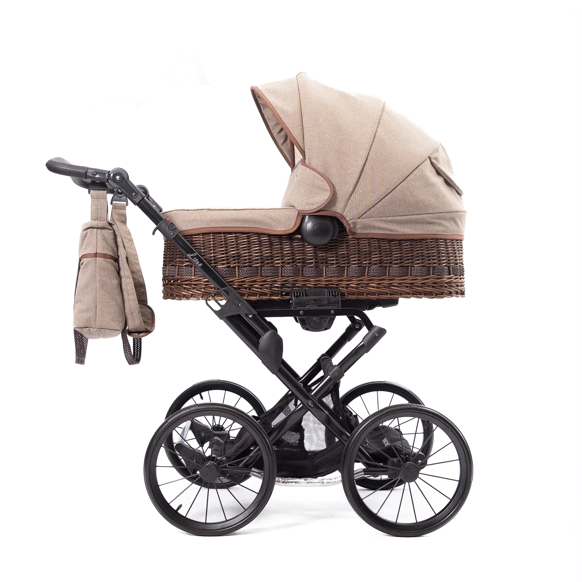 Korbkinderwagen Litus braun
