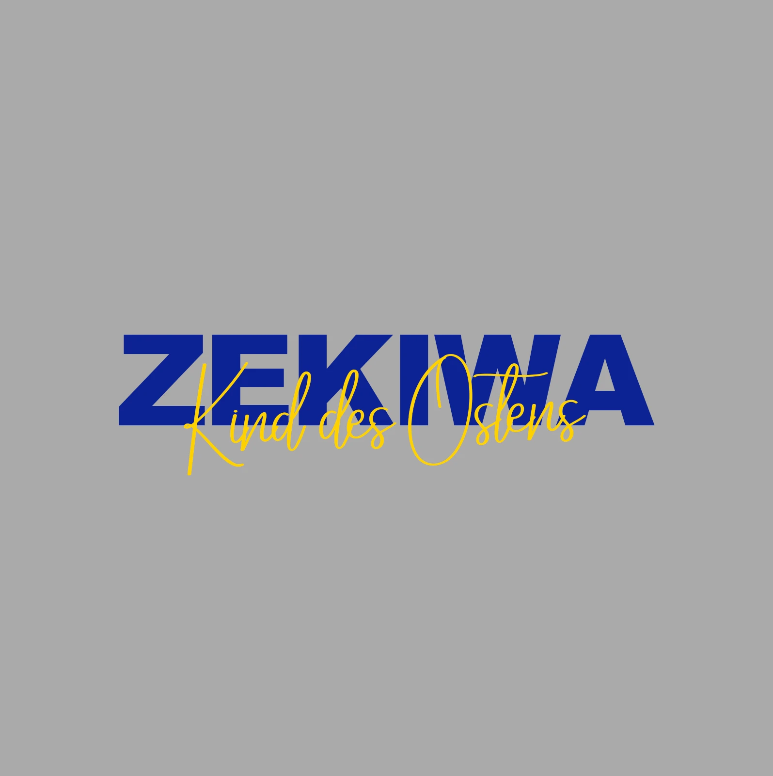 ZEKIWA TShirt XL - "ZEKIWA Kind des Ostens" - grau