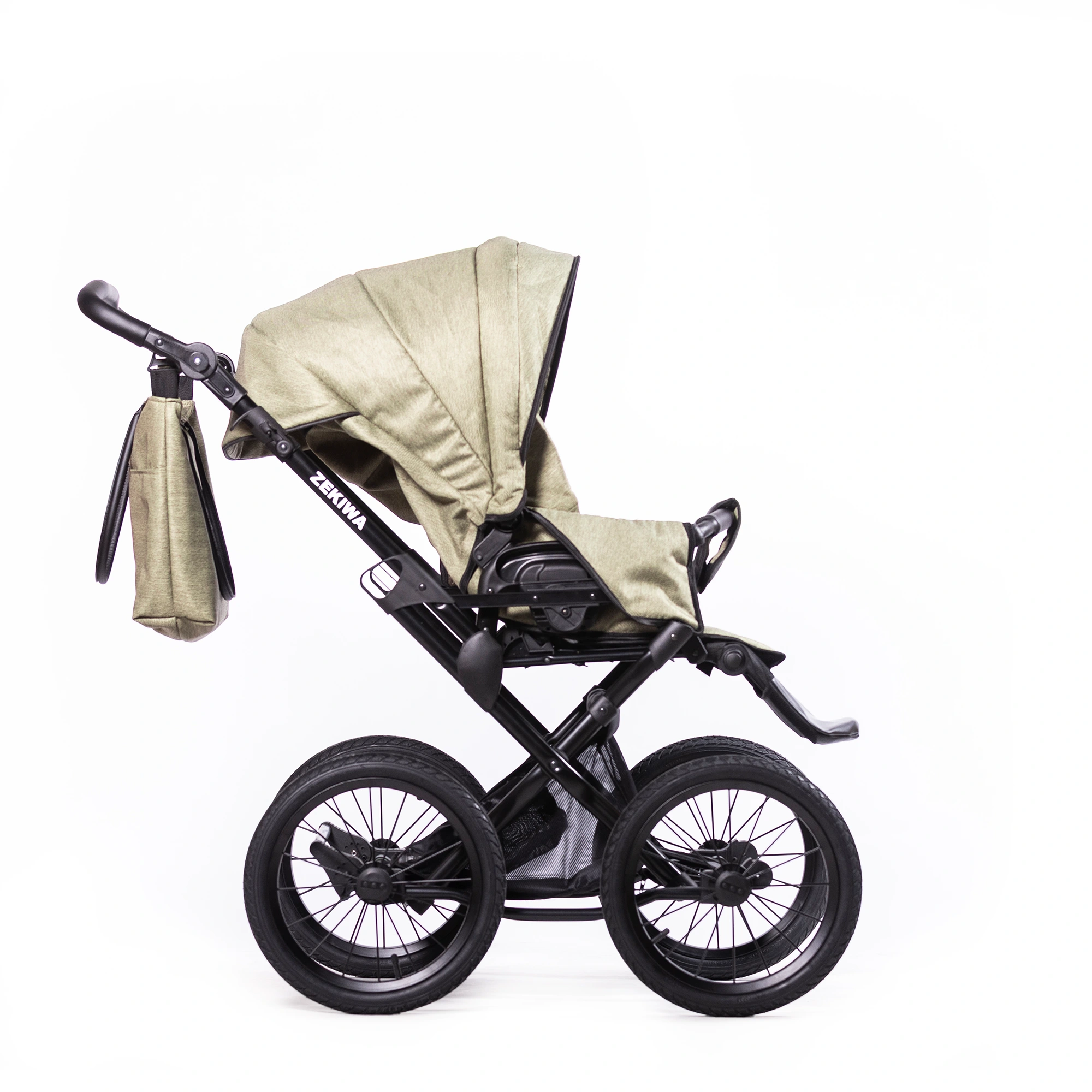ZEKIWA Kinderwagen Indigo - Erstlingswagen - Babyerstausstattung Touring Max Green Black ZEKIWA Kinderwagen Indigo - Erstlingswagen - Babyerstausstattung Touring Max Green Black