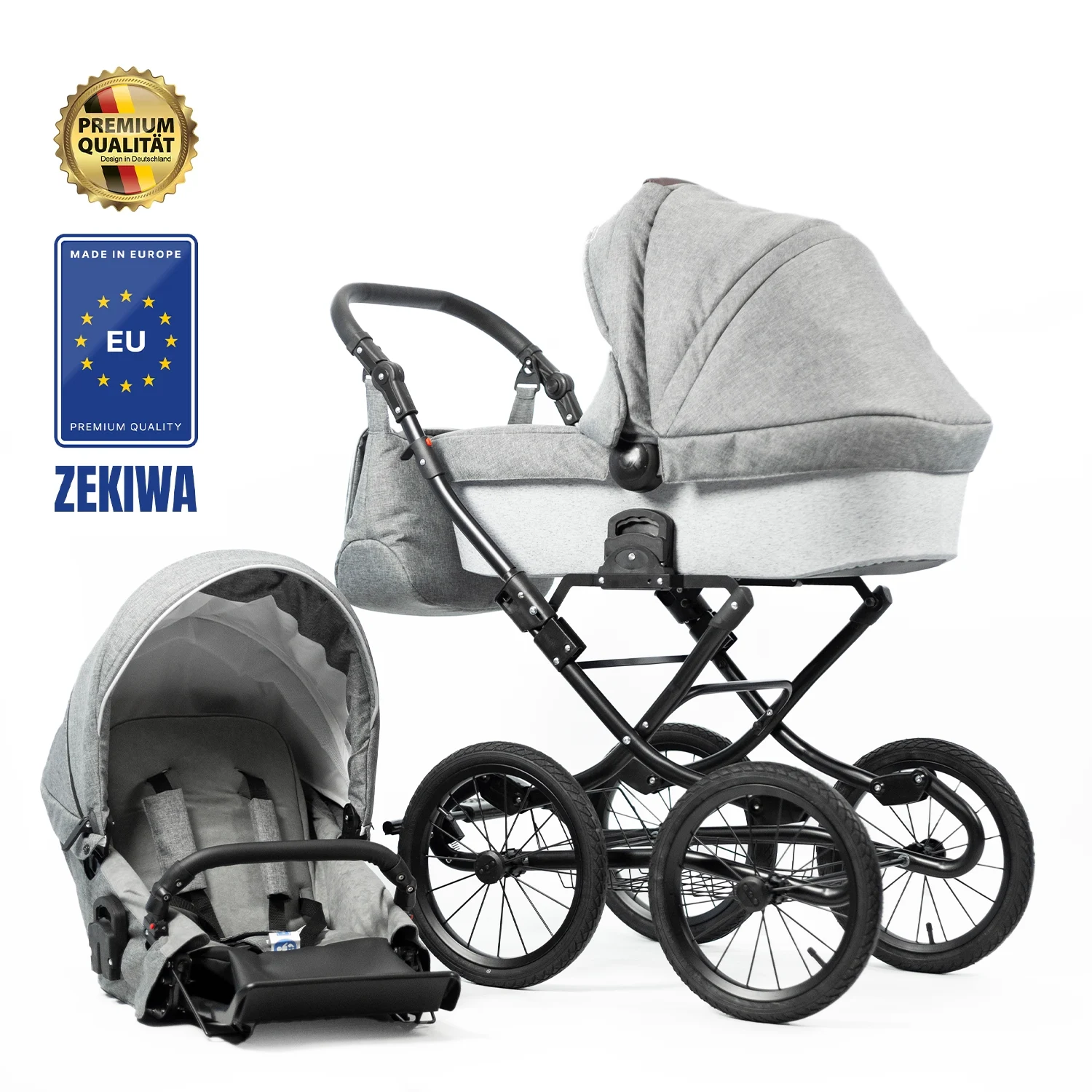 ZEKIWA Kinderwagen 3 in 1 Komplettset ZEKIWA Kinderwagen 3 in 1 Komplettset