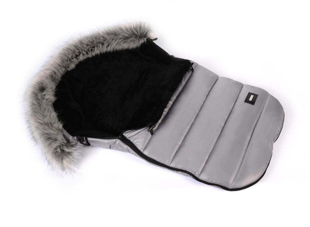 FS-Compact-Grau Fußsack Compact Silver