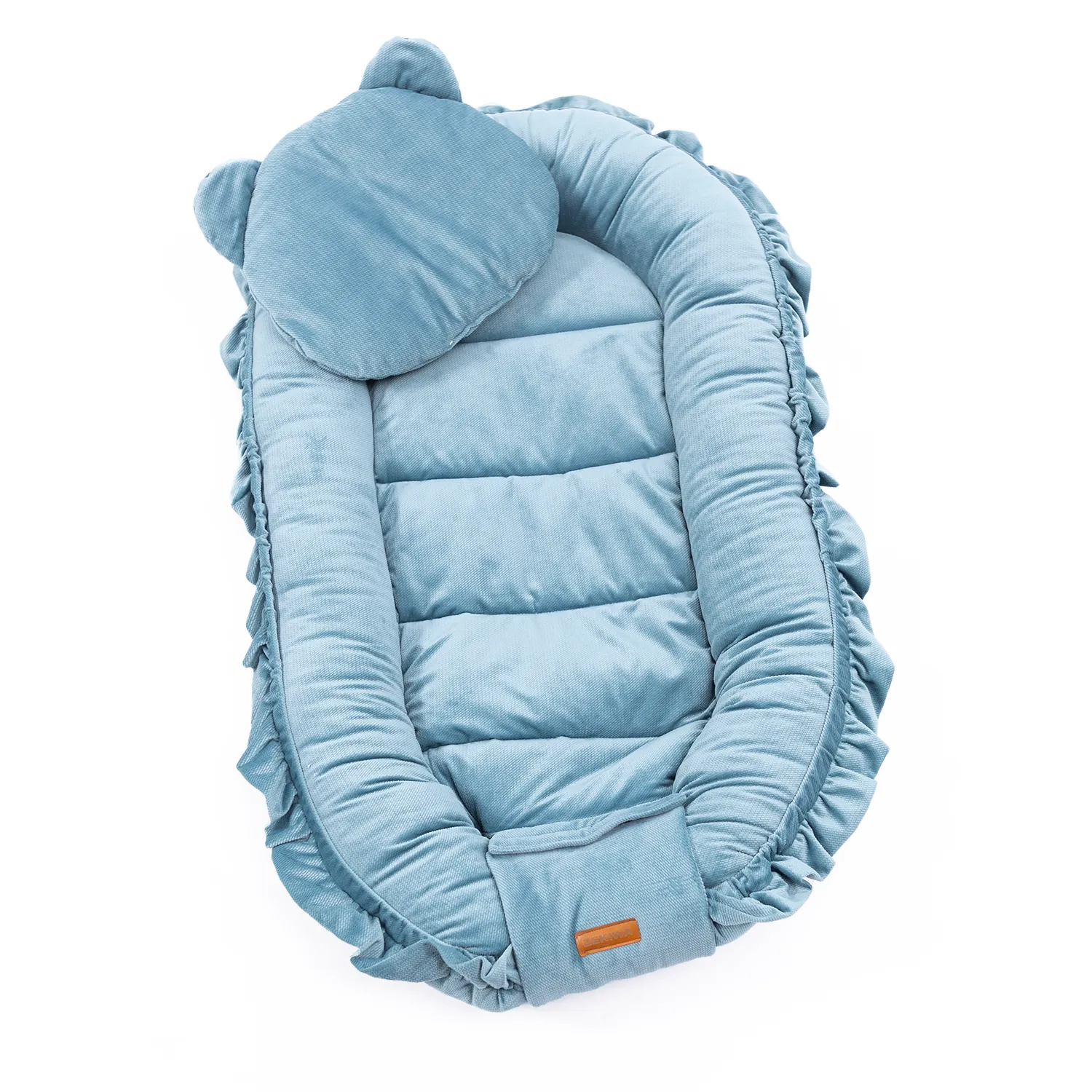 Nestchen mit Kissen SAMTIG Kuschelig Mint  Nestchen mit Kissen SAMTIG Kuschelig Mint