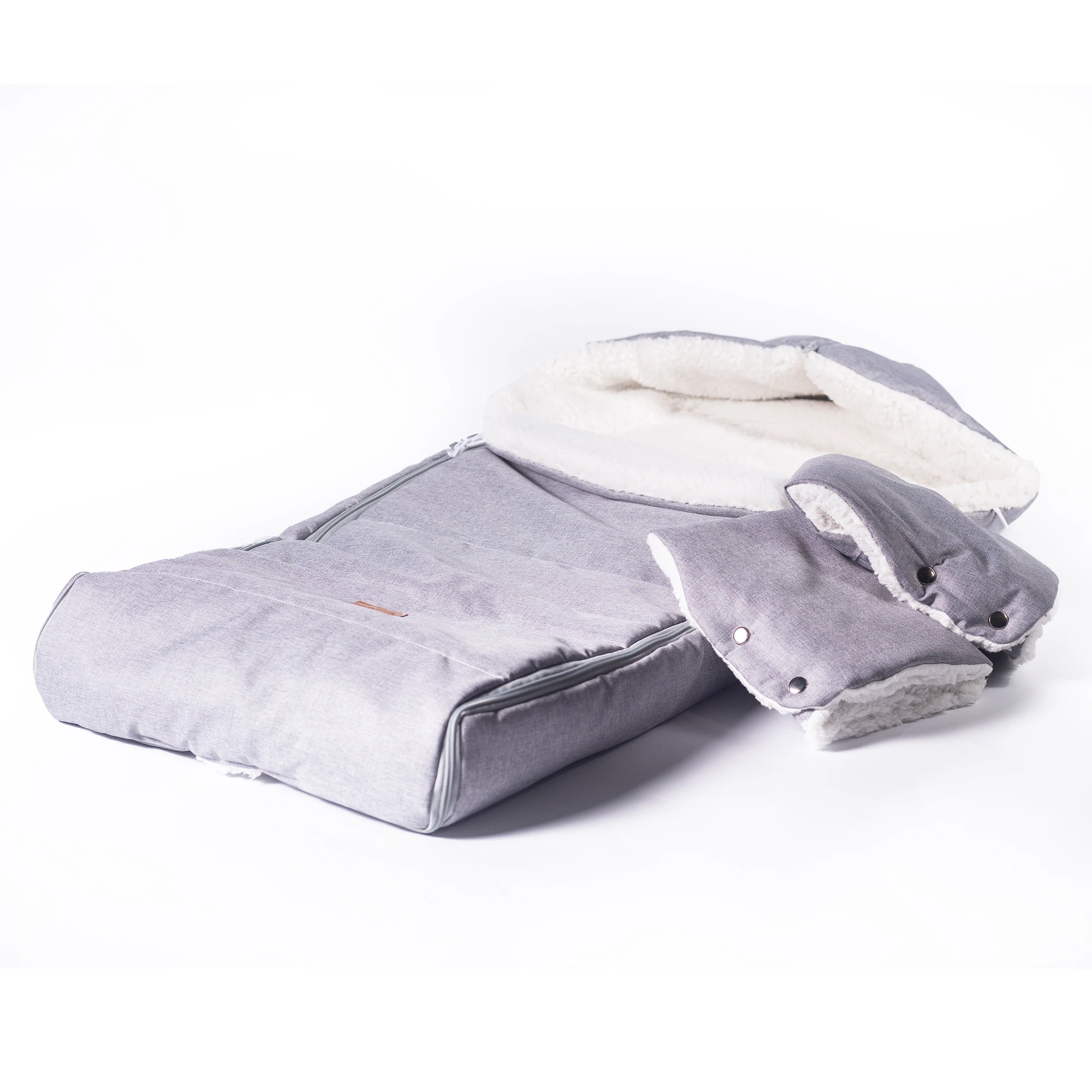 ZEKIWA Fußsack hellgrauer Fußsack inkl. Handschuhe  ZEKIWA Fußsack hellgrauer Fußsack inkl. Handschuhe